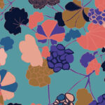 Papier Peint Ressource, Collection Forestine, Motif Florescence, Variation FL03