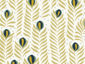 Papier Peint Ressource, Collection Faune & Flore, Motif Panache, Variation PAP05