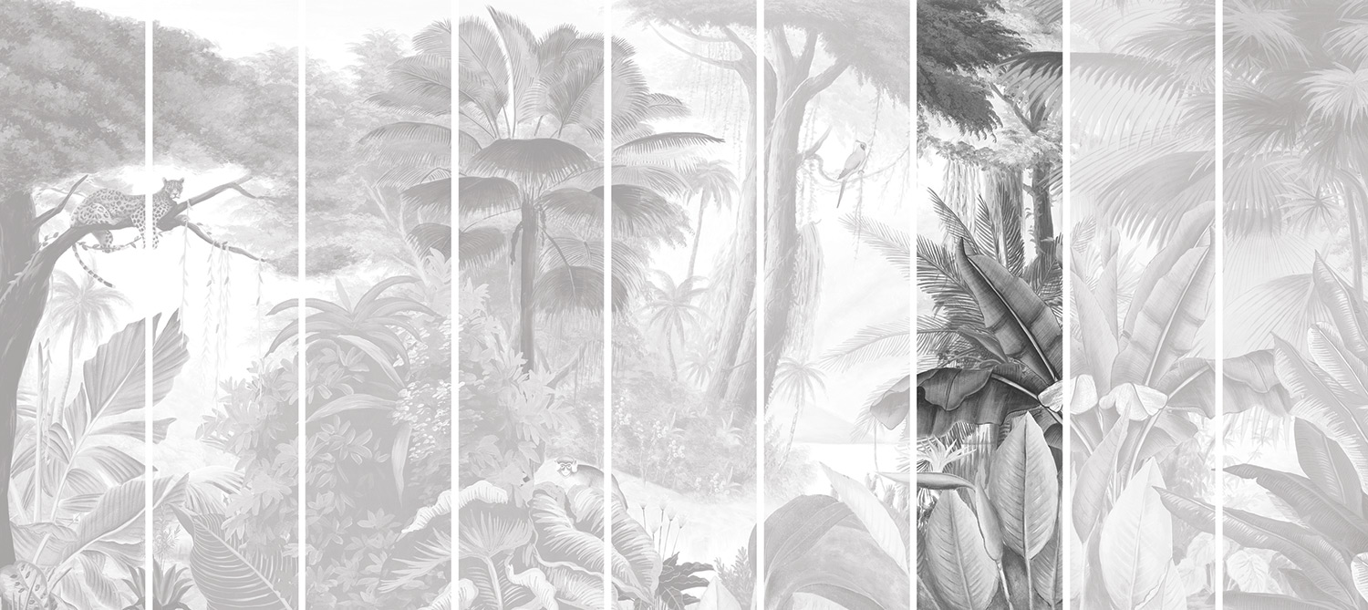 Paradis des Tropiques Noir et Blanc Grand PPANB01 Lé 07
