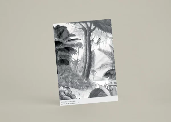 Échantillon A4 Paradis des Tropiques Noir & Blanc – PPANB01