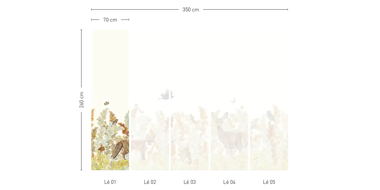 Papier Peint Sauvage SP01 - Lé #1