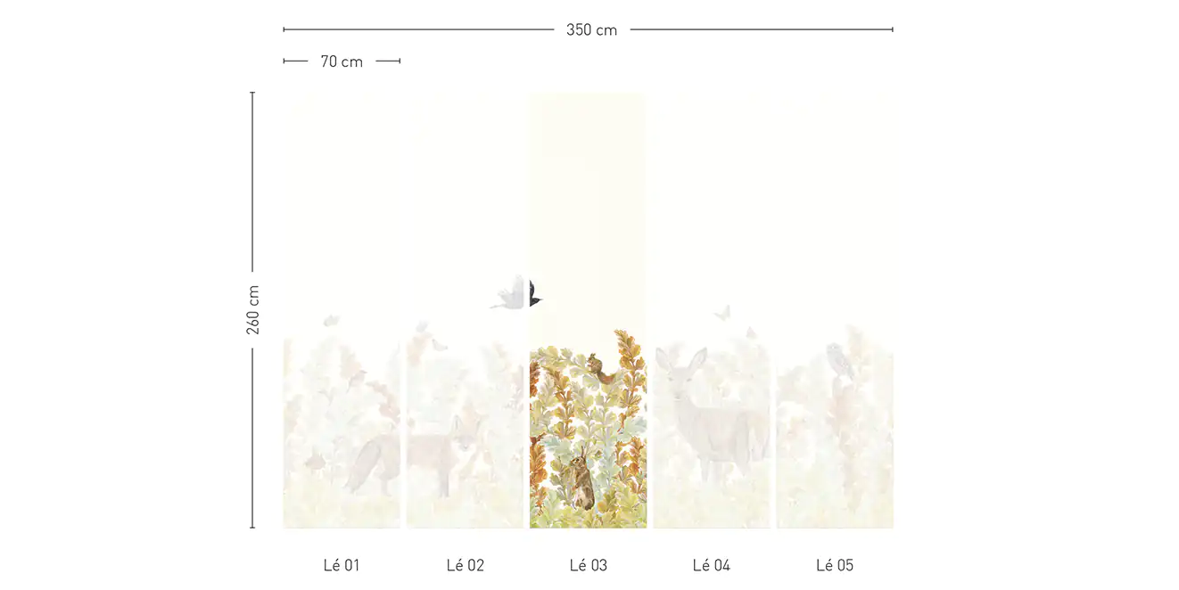 Papier Peint Sauvage SP01 - Lé #3