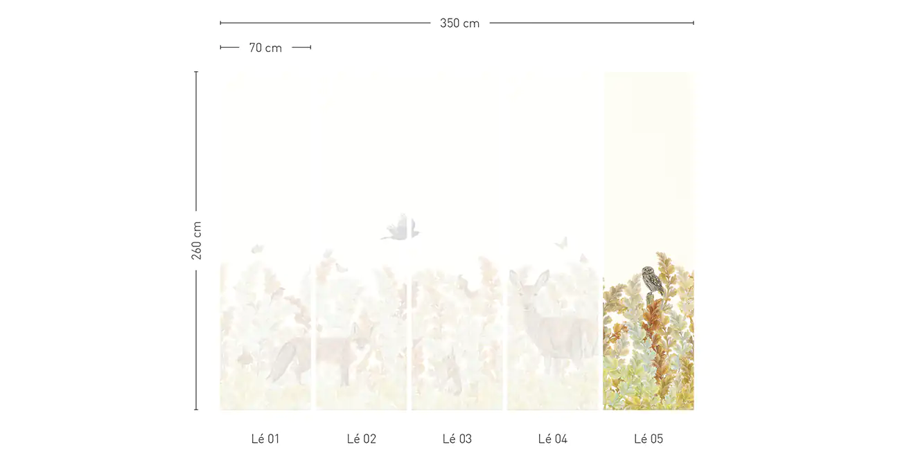 Papier Peint Sauvage SP01 - Lé #5