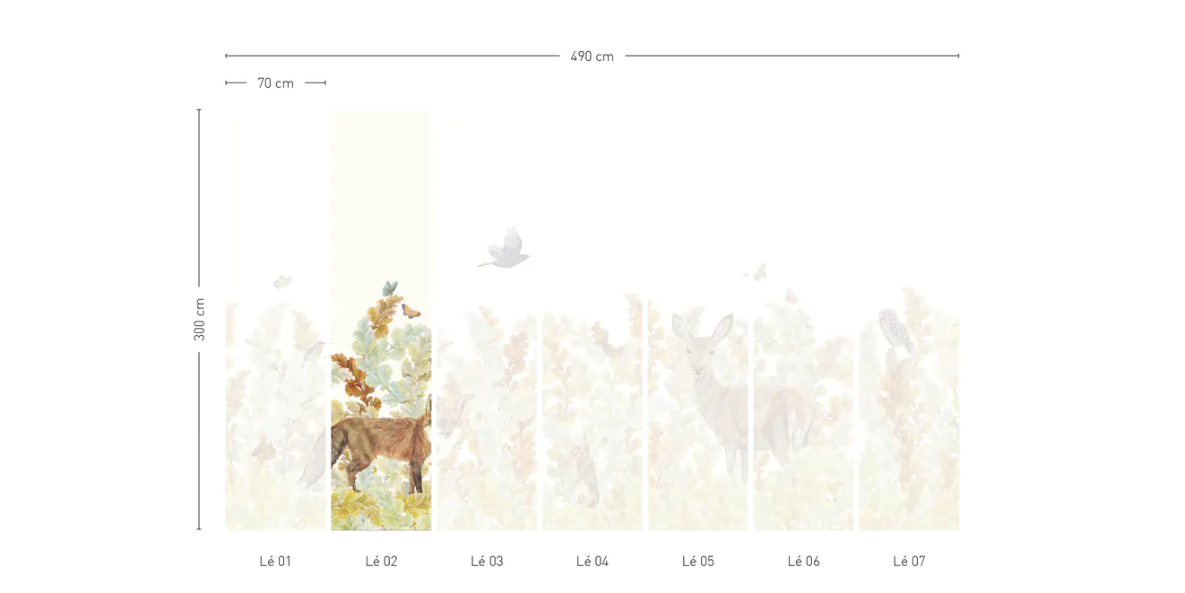 Papier Peint Sauvage SG01 - Lé #2
