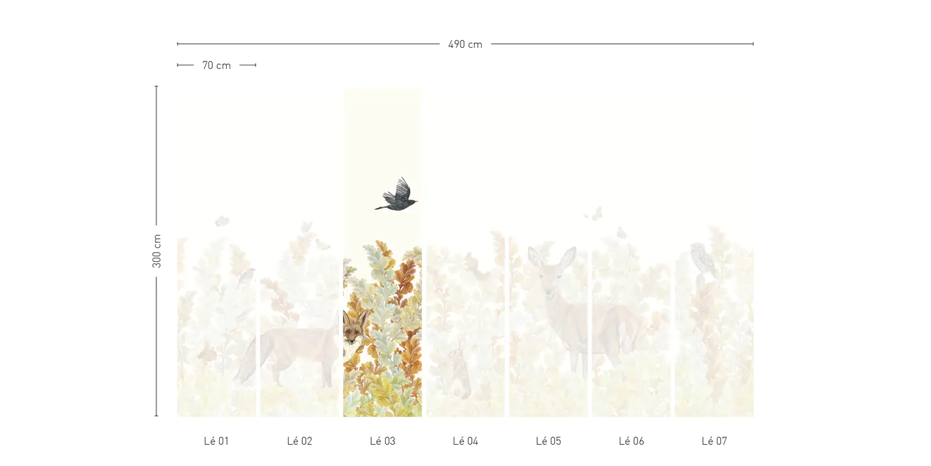 Papier Peint Sauvage SG01 - Lé #3