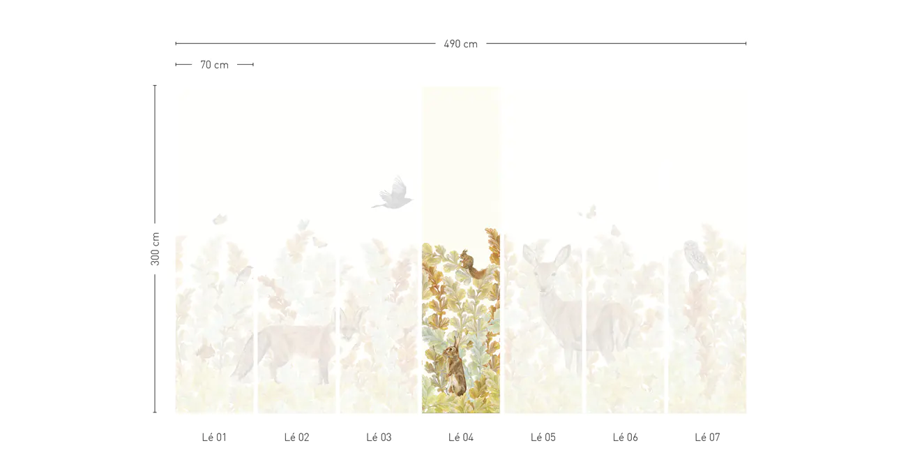 Papier Peint Sauvage SG01 - Lé #4