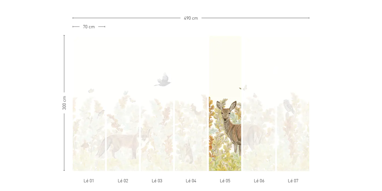 Papier Peint Sauvage SG01 - Lé #5
