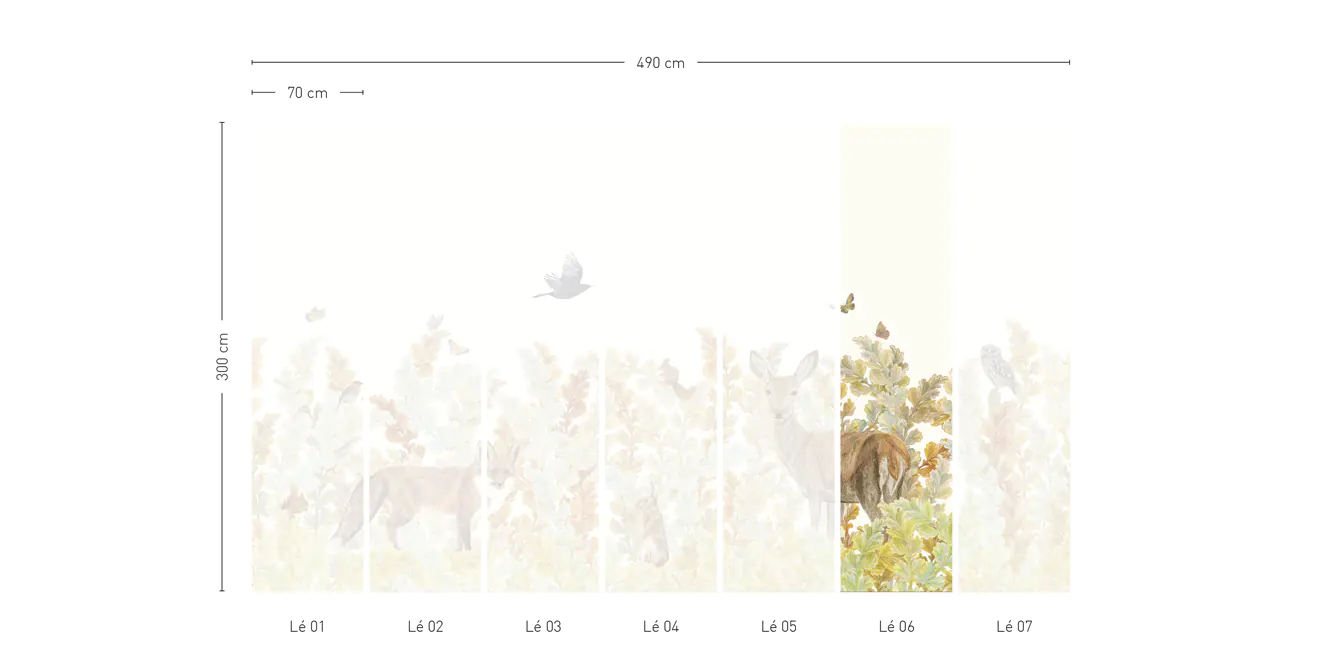 Papier Peint Sauvage SG01 - Lé #6