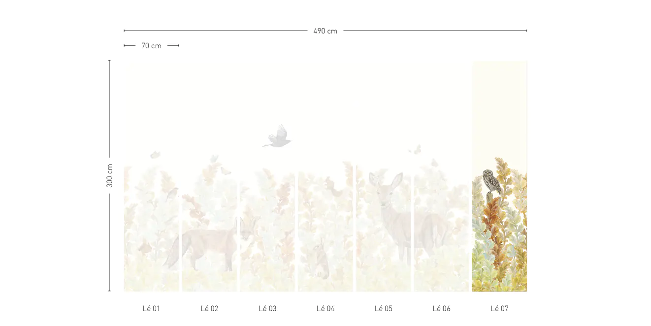 Papier Peint Sauvage SG01 - Lé #7