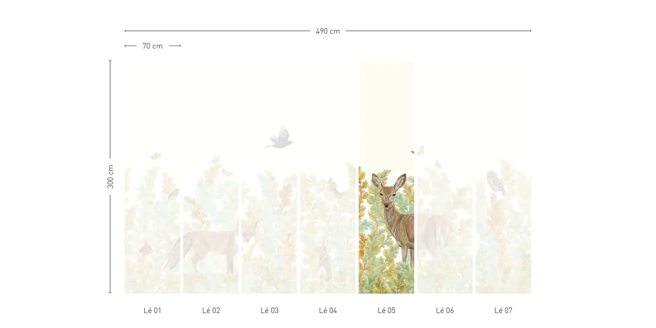Papier Peint Sauvage SG02 - Lé #5