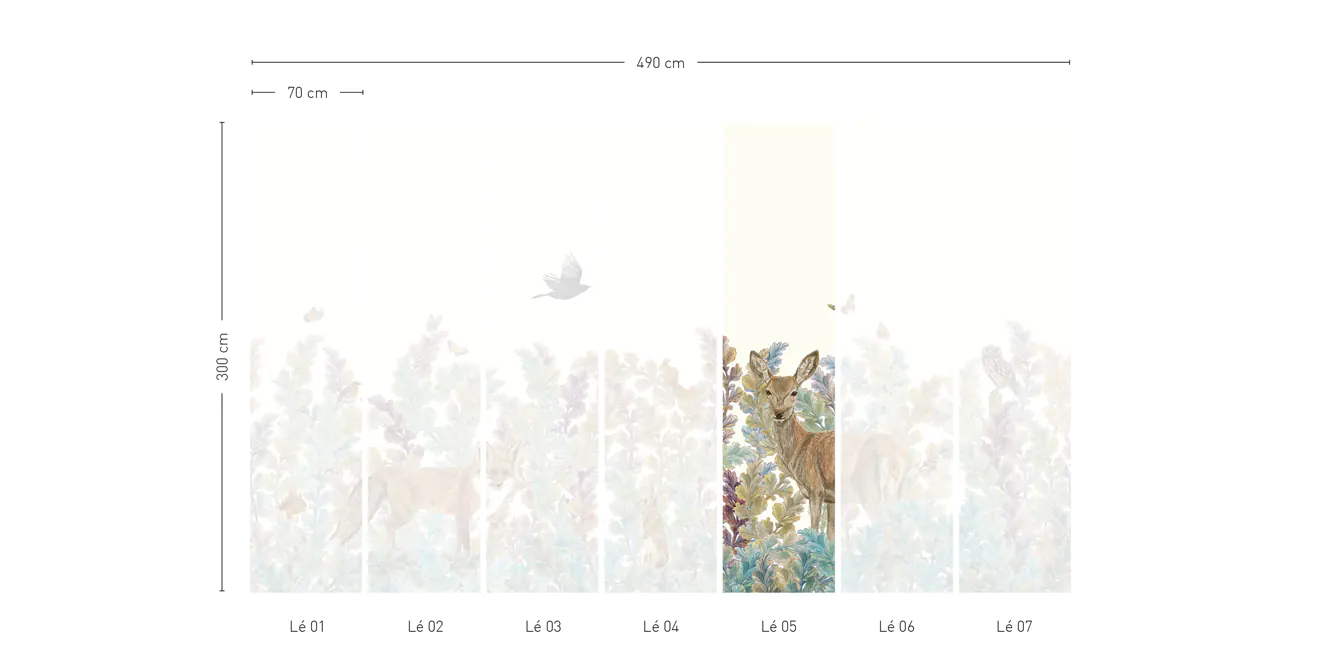 Papier Peint Sauvage SG03 - Lé #5
