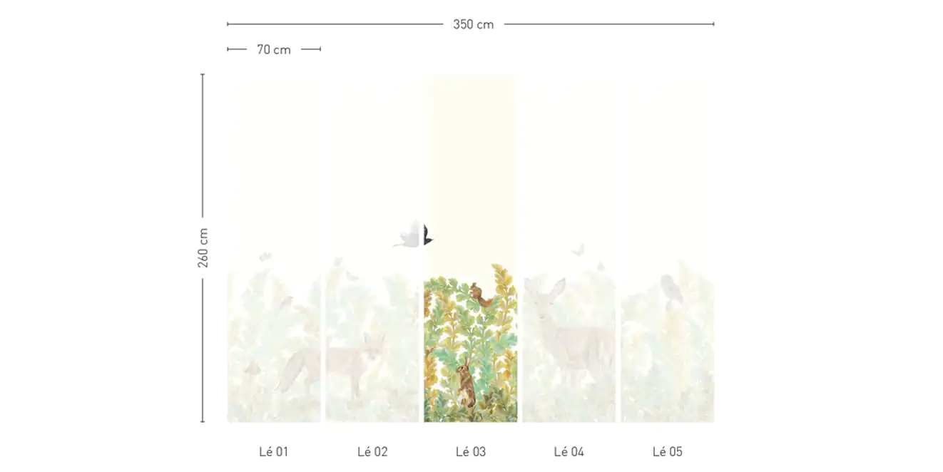 Papier Peint Sauvage SP02 - Lé #3