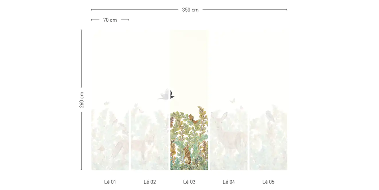 Papier Peint Sauvage SP03 - Lé #3