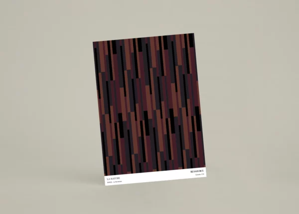 BOR35 - Le Bordelais, échantillon A4 papier peint rayure Ressource échelle 1/10