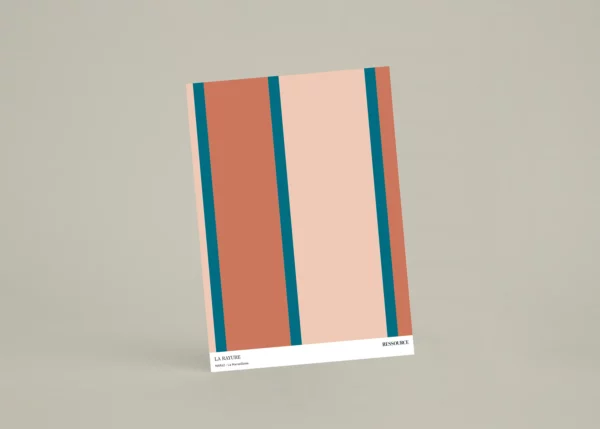 MAR42 - La Marseillaise, échantillon A4 papier peint rayure Ressource