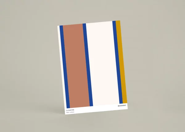 NIC43 - La Niçoise, échantillon A4 papier peint rayure Ressource