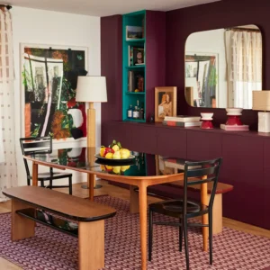 Appartement Sarah Poniatowski , teinte SL16 - Aubergine, SL36 - Daibolo, et SL02 - Chèvrefeuille