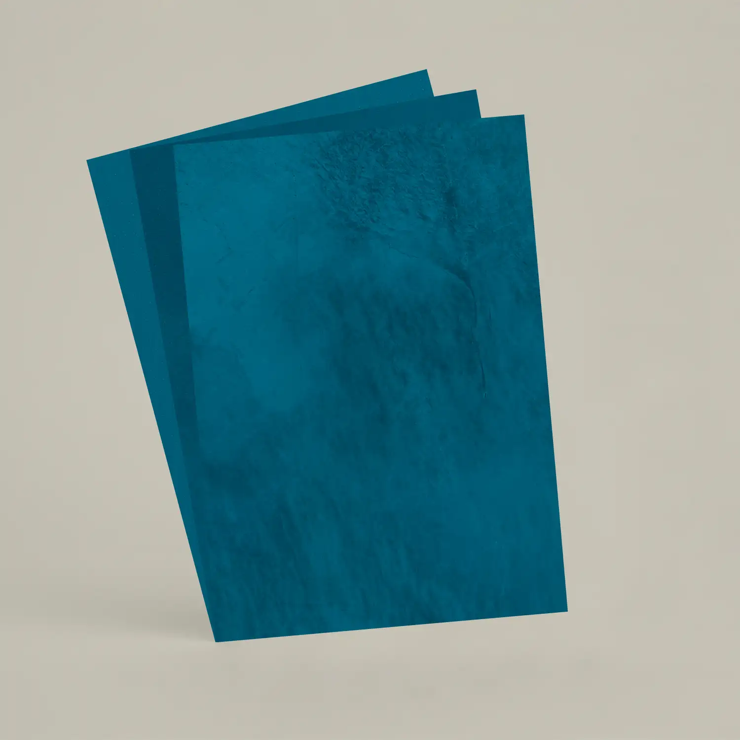 3 échantillons A6 Chaux brossée, ferrée, lissée chSL35 - Bleu Sarah