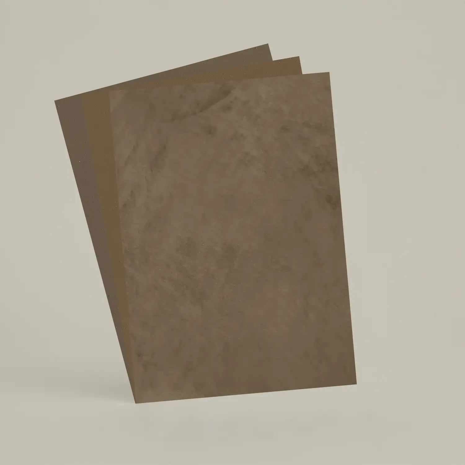 3 échantillons A6 Chaux brossée, ferrée, lissée RMDV15 - Vison