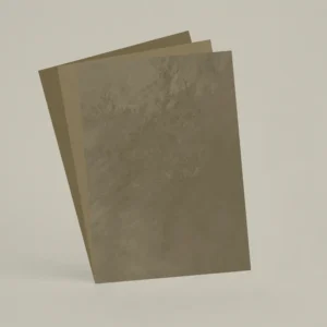 3 échantillons A6 Chaux brossée, ferrée, lissée RMDV20 - Kaki