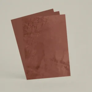 3 échantillons A6 Chaux brossée, ferrée, lissée RMDV36 - Argile Rouge