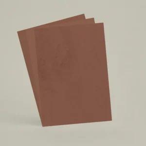 3 échantillons A6 Chaux brossée, ferrée, lissée RMDV38 - Rouge Toscan