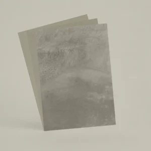 3 échantillons A6 Chaux brossée, ferrée, lissée RMDV54 - Ciment