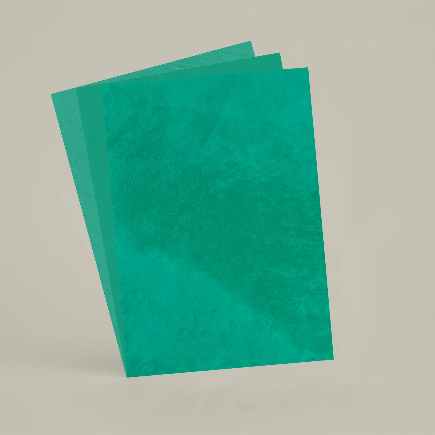 3 échantillons A6 Chaux brossée, ferrée, lissée RMDV66 - Menthol