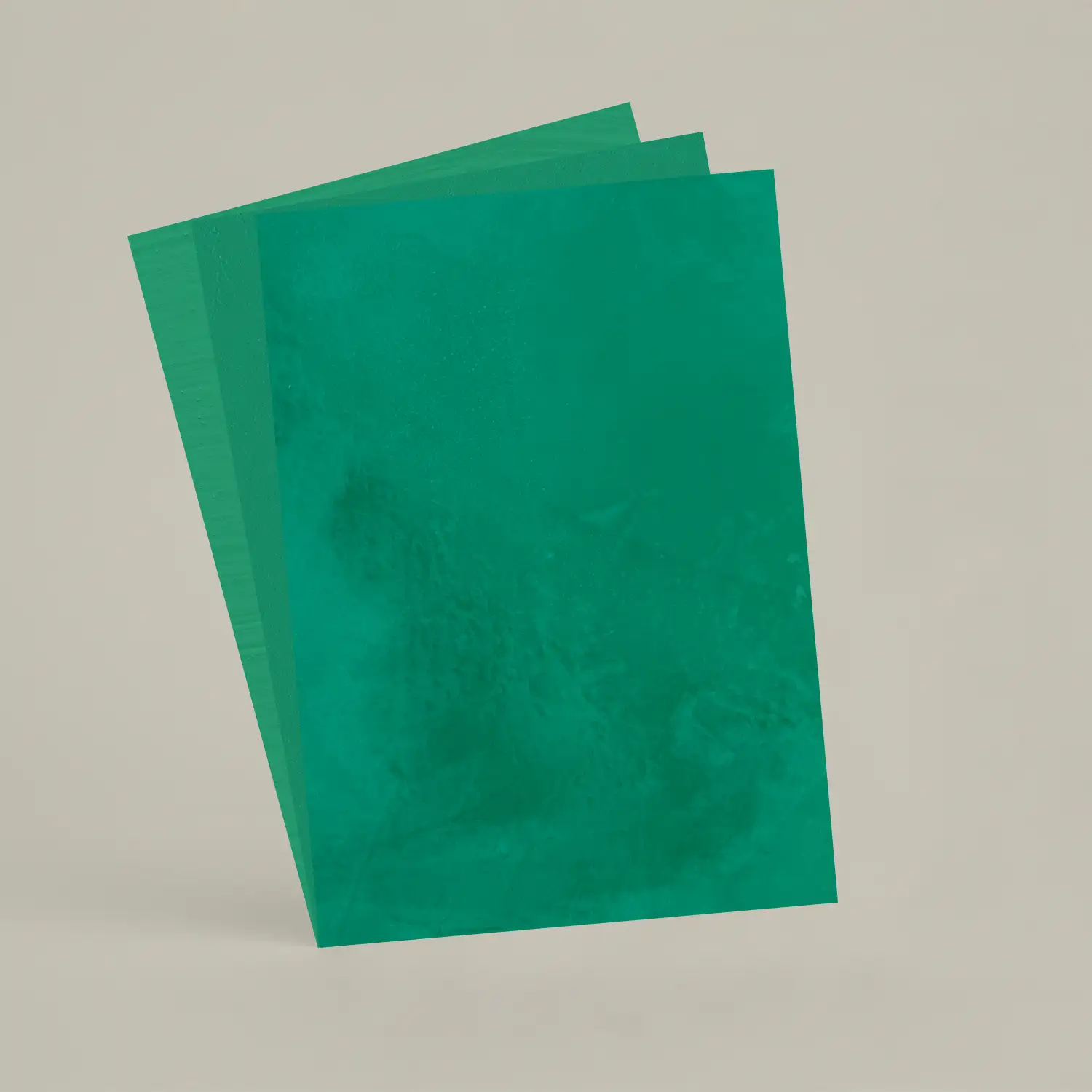 3 échantillons A6 Chaux brossée, ferrée, lissée RMDV67 - Aloe Vera