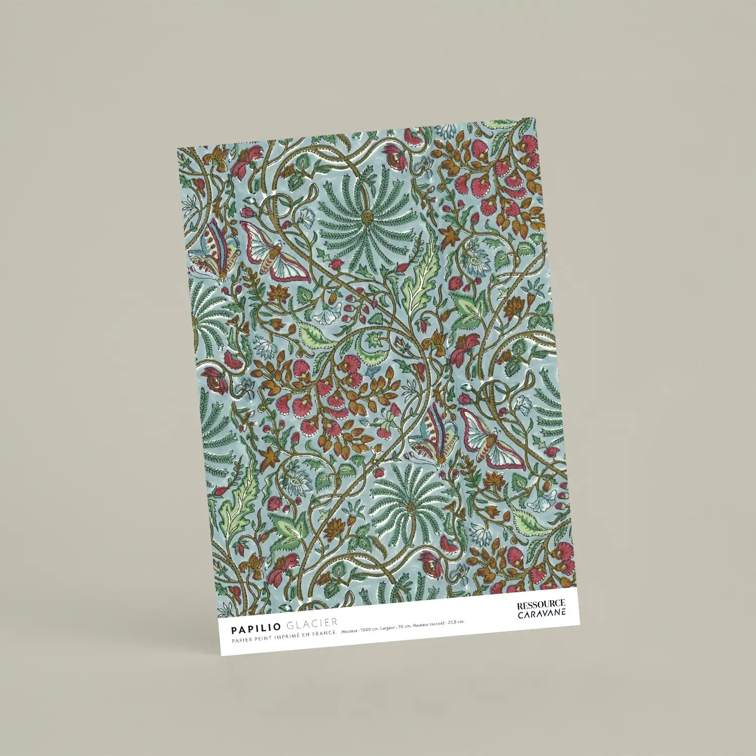 Échantillon papier peint Papilio Glacier - Caravane x Ressource