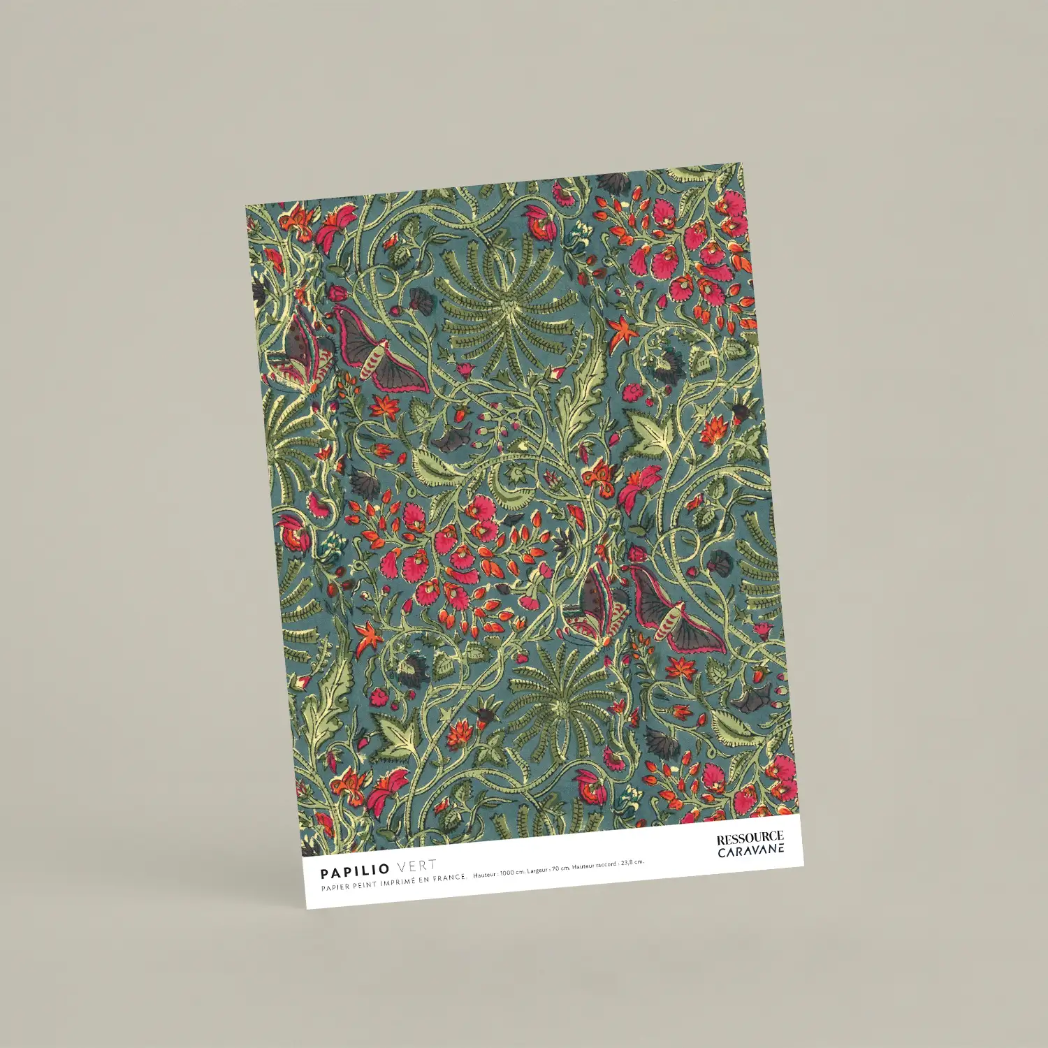 Échantillon papier peint Papilio Vert - Caravane x Ressource