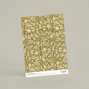 Échantillon papier peint Tulipan Curcuma - Caravane x Ressource