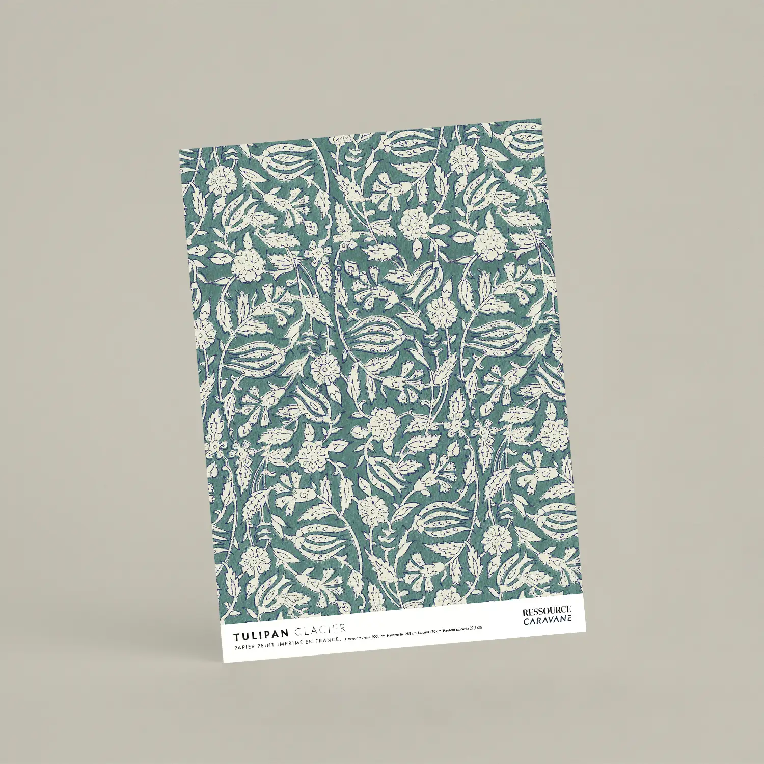 Échantillon papier peint Tulipan Glacier - Caravane x