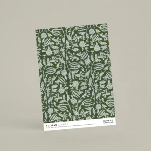Échantillon papier peint Tulipan Laurier - Caravane x