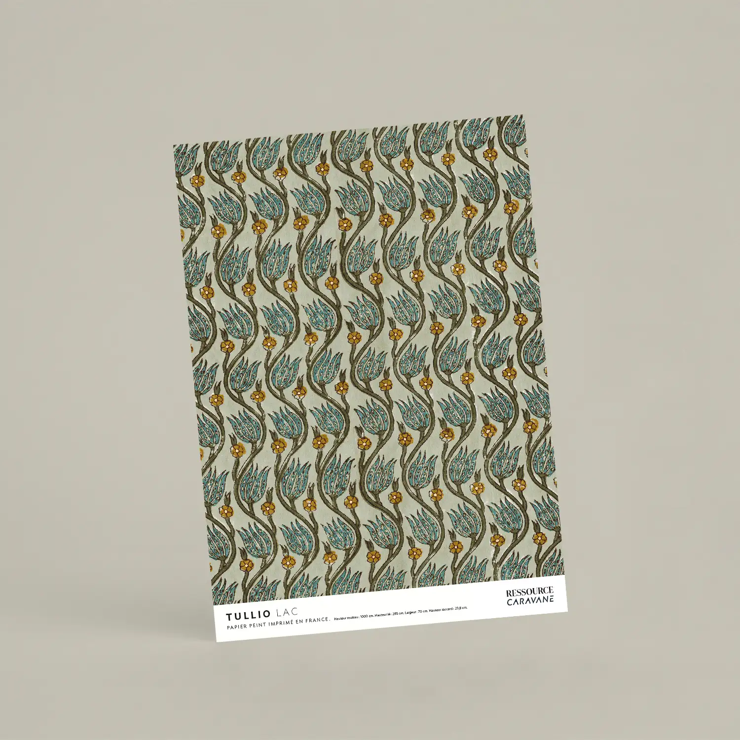 Échantillon papier peint Tullio Lac - Caravane x