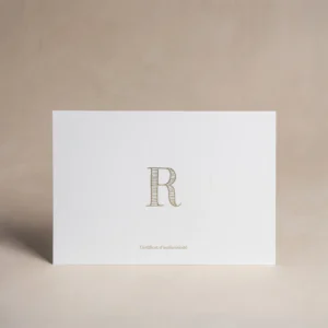 Certificat d'authenticité