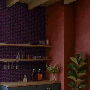 L03 - Lya et RMDV35 - Rouge de Venise, chaux brossée