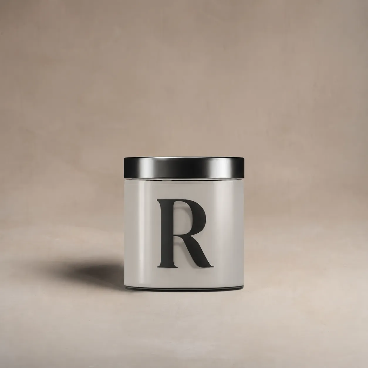 Pot testeur de peinture 100 ml, teinte R167 - La Politesse, Gris Blanc (blanc gris), Collection Ressource