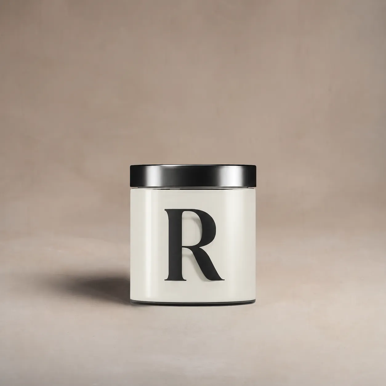 Pot testeur de peinture 100 ml, teinte R187 - Le Piano, Blanc Florentin (blanc cassé), Collection Ressource