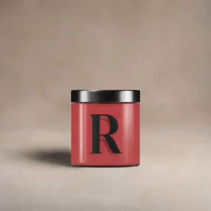Pot testeur de peinture 100 ml, teinte R387 - L'Amoureuse, Rouge Passionnel (rouge vif), Collection Ressource