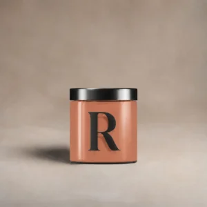Pot testeur de peinture 100 ml, teinte R389 - L'Incandescence, Corail Brûlant (orange saumoné), Collection Ressource