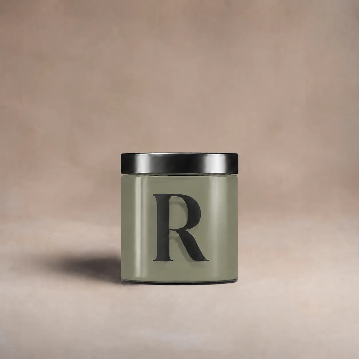 Pot testeur de peinture 100 ml, teinte R502 - Le Philanthrope, Kaki Bienfaisant (vert gris foncé), Collection Ressource