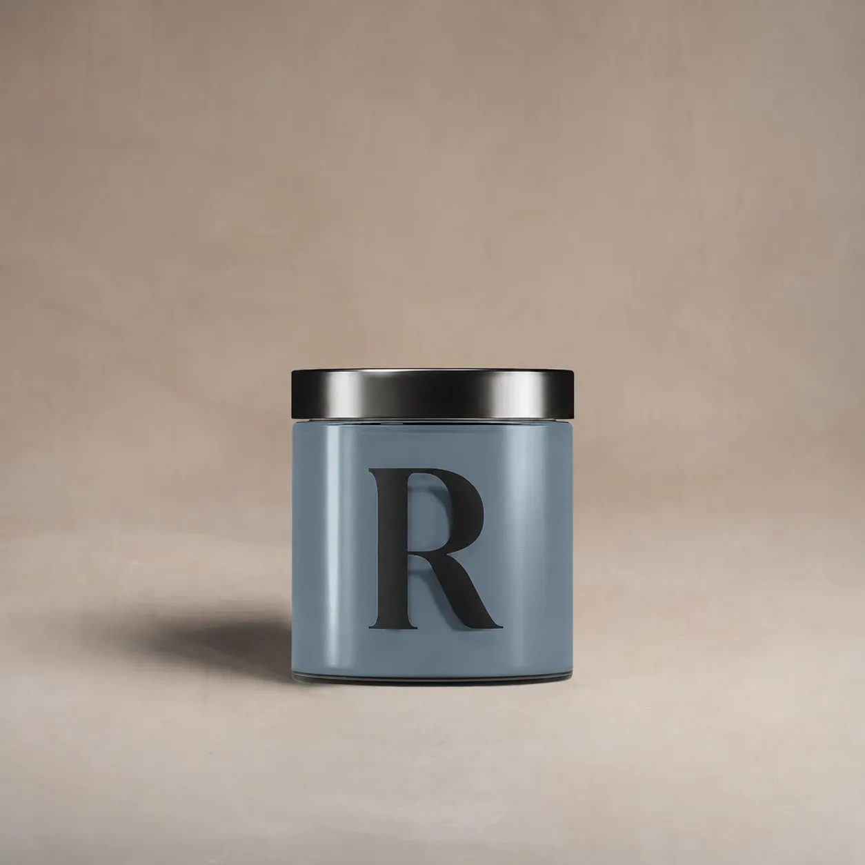 Pot testeur de peinture 100 ml, teinte R885 - Le Scaphandre, Acier Enrobant (gris bleu), Collection Ressource